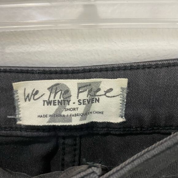 We The Free Black Wash Groovy Ultra Flare Jeans Size 27 Short - Picture 5 of 12